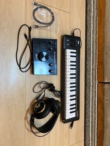 DTMセット　MIDIキーボード　ヘッドホン　オーディオインターフェイス
