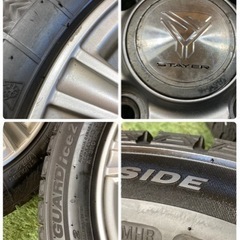すぐ発送 美品 バリ溝155/65R14 スタッドレスタイヤ アルミホイール4本 155/65R14 バリ溝スタッドレス4本セット