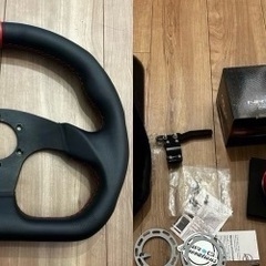 NRG クイックリリースとD型 社外ステアリング