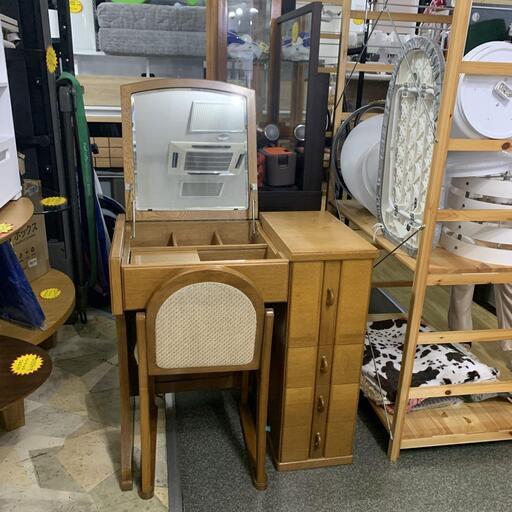 ドレッサー 鏡台 椅子セット