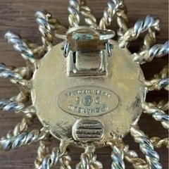 CHANEL シャネル　ゴールドイヤリング　フェイクパール　大ぶり　真贋済み