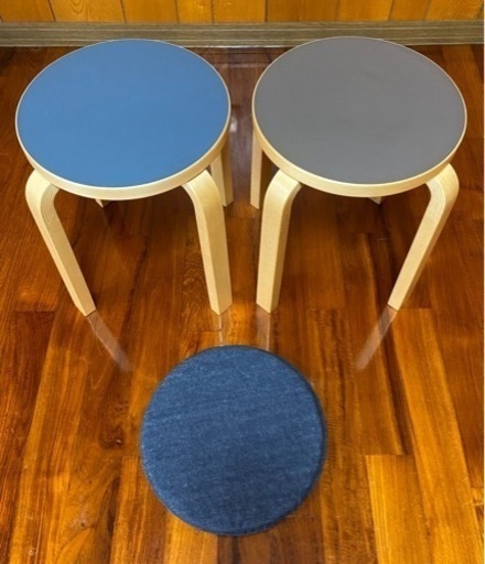 artek stool E60 4本脚　リノリウム　scope モーヴ　ジーンズ