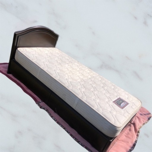 お値下げしました❗️シモンズ 収納付き ベッド　家具 ベッド シングルベッド