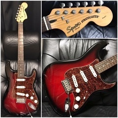 Squier ラージヘッド　ストラト 美品】Squier by Fender ストラト ラージヘッド - メルカリ