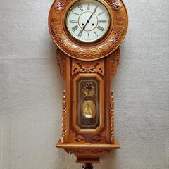 【アンティーク】壁掛け時計　振り子時計