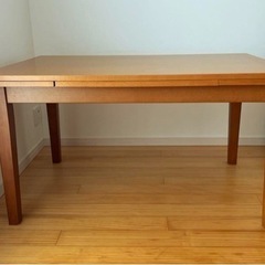 ダイニングテーブル  机 カリガリス？イタリー製伸縮テーブル 木製 