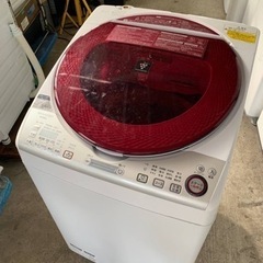 ♦️ SHARP電気洗濯乾燥機  【2015年製】ES-TX840-R  