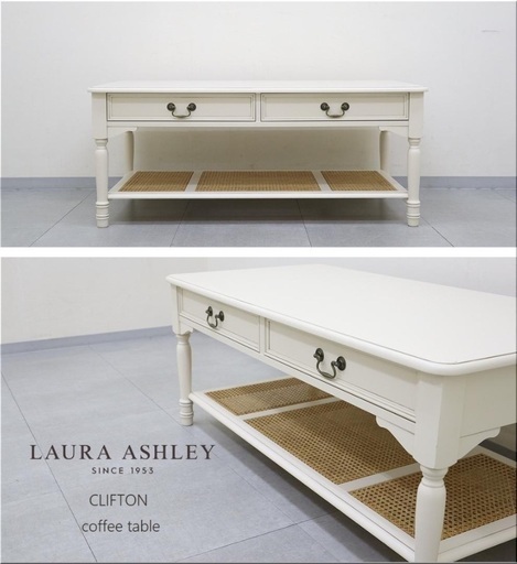 ローラアシュレイ サイドテーブル ローラアシュレイ ナイトテーブル