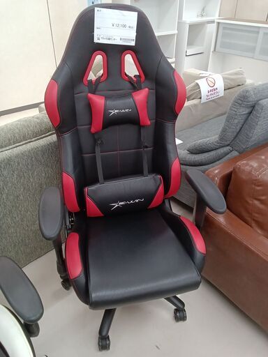 ★ジモティ割あり★ E-WIN ゲーミングチェア ブラック×レッド W66×D49×H130 クリーニング済み TC3229