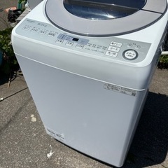 美品 SHARP シャープ 8kg 全自動洗濯機 ES-GV8D...