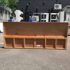【引取り限定】 ②引き出し付ベンチ　木製