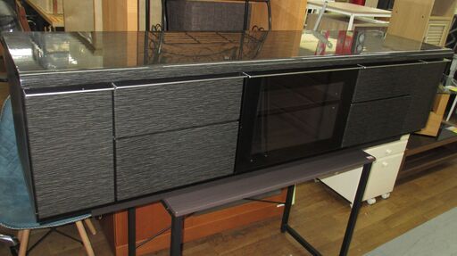 R226 NITORI ニトリ テレビ台(ローボードポスティア 175 BK) Used・美品