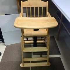 澤田木工所 木製 おりたたみハイ・ローチェア ベビー/幼児用椅子