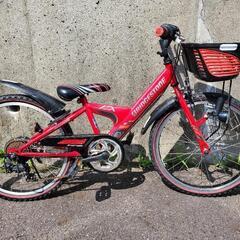 B375 子供自転車★ブリヂストン★EX★22インチ★6段変速