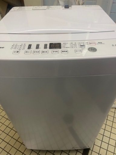 2021年　ハイセンス   洗濯機　5.5kg
