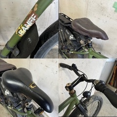 409(U)□岐阜発　△BANFF/マウンテンバイク/太タイヤ/26×3.0/6段変速/走行確認/変速できません/サドル破れあり/防犯有り/現状品　R6.4/24□