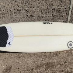 ○サーフボード ケース付き ショートボード 6'3　scell ３点セット ○サーフボード ケース付き ショートボード 6'3 scell 3点