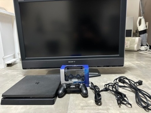 ps4本体.コントローラー二つ.32インチテレビ