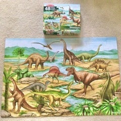 4歳以上向け　48ピース　フロアパズル　恐竜 