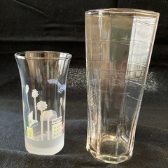 ガラスコップ2種類