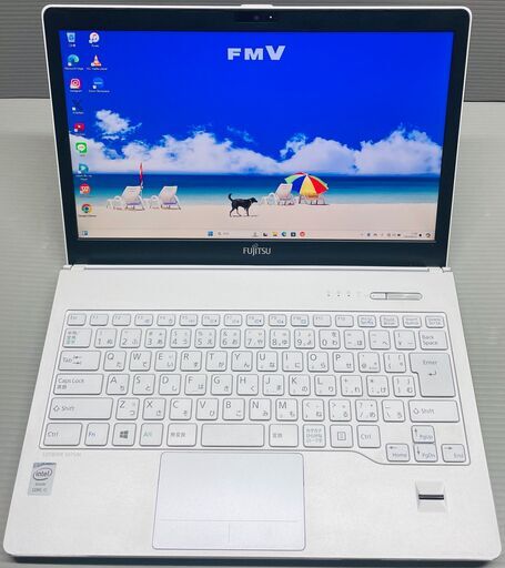 保証1ヶ月、インボイス対応、代引き発送可！高解像度ＷＱＨＤモニター搭載、Windows11、Core i5、SSD256GB(新品)、メモリ12GB、FUJITSU製ノートパソコン、CD,DVDドライブ、カメラ、Bluetooth、ACアダプター付属、富士通、LIFEBOOK、ライフブック、ノートPC、Microsoftoffice、Word、Excel、PowerPoint、Outlook