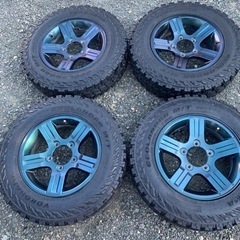 ナイトアイボーテ-ジムニー JB23 純正ホイル  タイヤyokohama GEOLANDAR