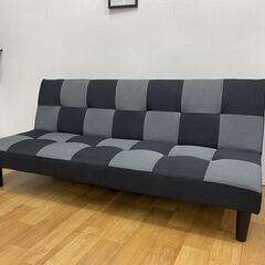 新品 未使用 未開封品 おしゃれなデザインのソファーベッド 布製  