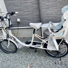 【中古】子供乗せ自転車“ブリジストンbikke2”ホワイト・非電動