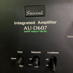 動作確認済】SANSUI サンスイ TU-D607 FM AM チューナー／AU-D607 