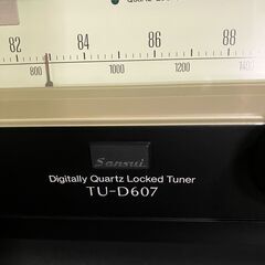 動作確認済】SANSUI サンスイ TU-D607 FM AM チューナー／AU-D607 