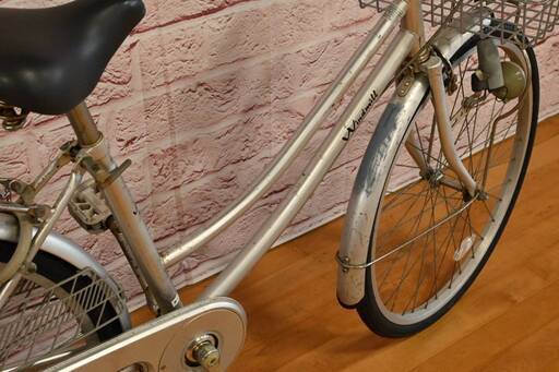 完売御礼】整備済 サカモトテクノ 24型ギアなし 中古自転車 婦人車 銀色