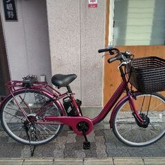 美品☆[TAKEDA]Ad-viam(アドビアム)26吋 電動アシスト自転車 5.8Ah 