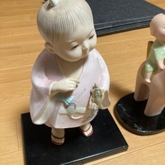 陶器の人形２体 おもちゃ フィギュア