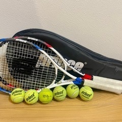 テニスラケット　プリンス　2個セット　ボール6個付き