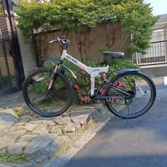 🎀😗未登録・ピカピカ太タイヤ・折りたたみマウンテンバイク（配達可能）