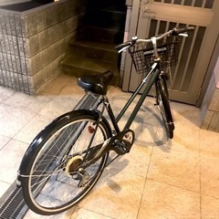 26インチ自転車GENTILEZZA 6段変速LEDオート (むらさき) 汐見橋の 