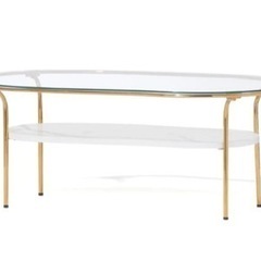 レガートコーヒーテーブル L マーブル　フランフランFrancfranc Francfranc】レガート コーヒーテーブル L ゴールド×マーブル