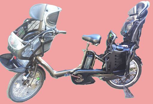 Ｆ17️土日も️お子様と土足のままいろいろなタイプの電動自転車ご試乗可能  電動自転車・リサイクル専門店　　ご試乗をしてから、ご購入できます。  ２０インチ、チャイルドシート、２人乗り、３人乗り、１人乗り電動自転車  バカ良心的な電動自転車屋１００日間・安心の無料点検・️無料交換保証サービス付き  後ろチャイルドシートを大きめのかごに変更のオプション無料です。  バッテリーは新品の９０％以上の性能です。  １回の充電で３０Ｋｍ