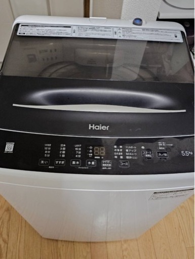 【美品!】洗濯機　ハイアール5.5kg