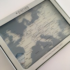 ヨーロッパ地図ガラスプレースマット