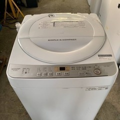 SHARP 全自動電気洗濯機 ES-GE6C-W