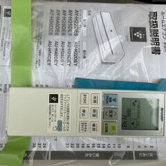 ☆中古￥21,800！SHARP　2.8kwルームエアコン　家電　2018年製　AY-H28DE6型　2018年製　【BF038】