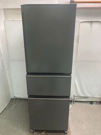 ☆美品￥33,800！【店長おすすめ！】MITSUBISHI　272㍑3ドア冷蔵庫　家電　2021年製　幅54㎝ｘ奥行66㎝ｘ高さ163㎝　【BF043】