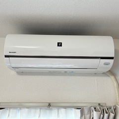 【超美品】SHARPプラズマクラスター搭載、自動洗浄エアコン