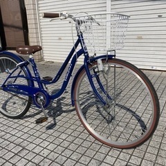 26インチ自転車】美品❗️変速なし リヤタイヤ、鍵新品❗️スペアキー