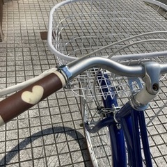26インチ自転車】美品❗️変速なし リヤタイヤ、鍵新品❗️スペアキー