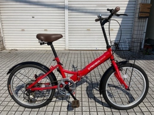 【折りたたみ自転車】美品❗️使用少ない❗️20インチ　外装6段変速　前カゴ付　若林自転車　浜大津店　SALE中❗️
