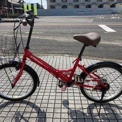 【折りたたみ自転車】美品❗️使用少ない❗️20インチ　外装6段変速　前カゴ付　若林自転車　浜大津店　SALE中❗️
