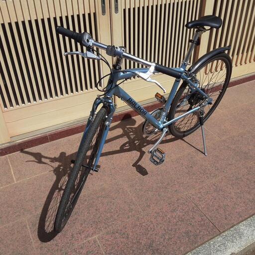 美品 クロスバイク 自転車 ロードバイク 丸石サイクル BALBOA7段ギア