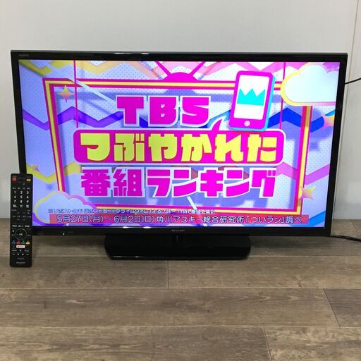 7/31終NH SHARP/シャープ AQUOS/アクオス 液晶テレビ 32インチ/32型 リモコン付 2016年製 LC-32H30 動作確認済 24ｆ菊E